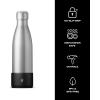 imageSwell Small Water Bottle Bumper Black Fits 17 ounces Bottles Keep Your Protected On The Go Easy Slide On and No Slip GripBlack