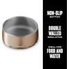 imageSwell Stainless Steel Pet Bowl 32oz Onyx for Small to Medium Size Dogs Mess Free Design with Non Slip Rubber Bottom Dishwasher Safe BPA FreePyrite