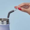 imageSwell Stainless Steel Straw Set Includes 4 Straws With Flexi Neck and Straw Cleaning Brush BPA Free