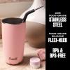 imageSwell Stainless Steel Straw Set Includes 4 Straws With Flexi Neck and Straw Cleaning Brush BPA Free