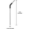 imageSwell Stainless Steel Straw Set Includes 4 Straws With Flexi Neck and Straw Cleaning Brush BPA Free