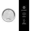 imageSwell Stainless Steel Tumbler Lid  Fits 10oz and 18oz Bottles  Accessibility OnTheGo  for SplashFree Sipping  Sustainable BPA Free and Durable