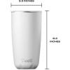 imageSwell Stainless Steel Tumbler with SlideOpen Lid 18oz Rose Agate Triple Layered Vacuum Insulated Containers Keeps Drinks Cold for 12 Hours and Hot for 4 BPA FreeMoonstone
