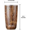 imageSwell Stainless Steel Tumbler with SlideOpen Lid 18oz Rose Agate Triple Layered Vacuum Insulated Containers Keeps Drinks Cold for 12 Hours and Hot for 4 BPA FreeTeakwood