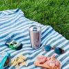 imageSwell Stainless Steel Tumbler with SlideOpen Lid 18oz Rose Agate Triple Layered Vacuum Insulated Containers Keeps Drinks Cold for 12 Hours and Hot for 4 BPA FreeSilver Lining