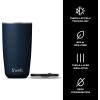 imageSwell Stainless Steel Tumbler with SlideOpen Lid 18oz Rose Agate Triple Layered Vacuum Insulated Containers Keeps Drinks Cold for 12 Hours and Hot for 4 BPA FreeAzurite