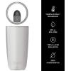 imageSwell Stainless Steel Tumbler with SlideOpen Lid 18oz Rose Agate Triple Layered Vacuum Insulated Containers Keeps Drinks Cold for 12 Hours and Hot for 4 BPA FreeSilver Lining