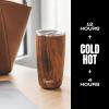 imageSwell Stainless Steel Tumbler with SlideOpen Lid 18oz Rose Agate Triple Layered Vacuum Insulated Containers Keeps Drinks Cold for 12 Hours and Hot for 4 BPA FreeTeakwood