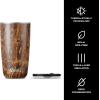 imageSwell Stainless Steel Tumbler with SlideOpen Lid 18oz Rose Agate Triple Layered Vacuum Insulated Containers Keeps Drinks Cold for 12 Hours and Hot for 4 BPA FreeTeakwood