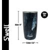 imageSwell Stainless Steel Tumbler with SlideOpen Lid 18oz Rose Agate Triple Layered Vacuum Insulated Containers Keeps Drinks Cold for 12 Hours and Hot for 4 BPA FreeAzurite Marble