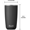 imageSwell Stainless Steel Tumbler with SlideOpen Lid 18oz Rose Agate Triple Layered Vacuum Insulated Containers Keeps Drinks Cold for 12 Hours and Hot for 4 BPA FreeOnyx
