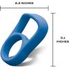 imageSwell Traveler Handle Fits All Traveler Sizes Onyx Comfortable Carrying On The Go Flexible Silicone Grip BPA FreeBlue
