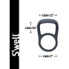 imageSwell Traveler Handle Fits All Traveler Sizes Onyx Comfortable Carrying On The Go Flexible Silicone Grip BPA FreeGrey