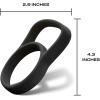 imageSwell Traveler Handle Fits All Traveler Sizes Onyx Comfortable Carrying On The Go Flexible Silicone Grip BPA FreeOnyx