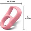 imageSwell Traveler Handle Fits All Traveler Sizes Onyx Comfortable Carrying On The Go Flexible Silicone Grip BPA FreePink Topaz