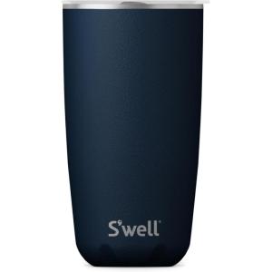 imageSwell Stainless Steel Tumbler with SlideOpen Lid 18oz Rose Agate Triple Layered Vacuum Insulated Containers Keeps Drinks Cold for 12 Hours and Hot for 4 BPA FreeAzurite