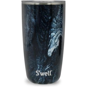 imageSwell Stainless Steel Tumbler with SlideOpen Lid 18oz Rose Agate Triple Layered Vacuum Insulated Containers Keeps Drinks Cold for 12 Hours and Hot for 4 BPA FreeAzurite Marble