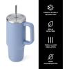 imageSwell Recycled Stainless Steel Tumbler XL with Straw and Handle 30oz Hydrangea Pink Triple Layered Vacuum Insulated Containers Keeps Drinks Cold for 36 hours and Hot for 9Hydrangea Blue
