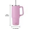 imageSwell Recycled Stainless Steel Tumbler XL with Straw and Handle 30oz Hydrangea Pink Triple Layered Vacuum Insulated Containers Keeps Drinks Cold for 36 hours and Hot for 9Hydrangea Pink