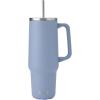 imageSwell Recycled Stainless Steel Tumbler XL with Straw and Handle 30oz Hydrangea Pink Triple Layered Vacuum Insulated Containers Keeps Drinks Cold for 36 hours and Hot for 9Hydrangea Blue