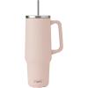 imageSwell Recycled Stainless Steel Tumbler XL with Straw and Handle 30oz Hydrangea Pink Triple Layered Vacuum Insulated Containers Keeps Drinks Cold for 36 hours and Hot for 9Himalayan Salt