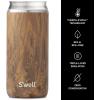 imageSwell Stainless Steel Chiller  Slim Azurite Marble  Fits 12oz Cans and Slim Bottles TripleLayered VacuumInsulated Keeps Drinks Cool for Up to 6 Hours  DishwasherSafe BPAFree for TravelTeakwood