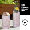 imageSwell Stainless Steel Chiller  Slim Azurite Marble  Fits 12oz Cans and Slim Bottles TripleLayered VacuumInsulated Keeps Drinks Cool for Up to 6 Hours  DishwasherSafe BPAFree for TravelGeode Rose