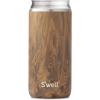 imageSwell Stainless Steel Chiller  Slim Azurite Marble  Fits 12oz Cans and Slim Bottles TripleLayered VacuumInsulated Keeps Drinks Cool for Up to 6 Hours  DishwasherSafe BPAFree for TravelTeakwood