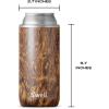 imageSwell Stainless Steel Chiller  Slim Azurite Marble  Fits 12oz Cans and Slim Bottles TripleLayered VacuumInsulated Keeps Drinks Cool for Up to 6 Hours  DishwasherSafe BPAFree for TravelTeakwood
