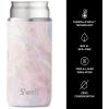 imageSwell Stainless Steel Chiller  Slim Azurite Marble  Fits 12oz Cans and Slim Bottles TripleLayered VacuumInsulated Keeps Drinks Cool for Up to 6 Hours  DishwasherSafe BPAFree for TravelGeode Rose