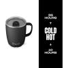 imageSwell Stainless Steel Mug with Handle 12oz Onyx Triple Layered Vacuum Insulated Containers Keeps Drinks Colder and Hotter for Longer BPA FreeOnyx