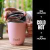imageSwell Stainless Steel Mug with Handle 12oz Onyx Triple Layered Vacuum Insulated Containers Keeps Drinks Colder and Hotter for Longer BPA FreePink Topaz