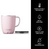 imageSwell Stainless Steel Mug with Handle 12oz Onyx Triple Layered Vacuum Insulated Containers Keeps Drinks Colder and Hotter for Longer BPA FreePink Topaz