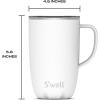imageSwell Stainless Steel Mug with Handle 16oz Pink Topaz Triple Layered Vacuum Insulated Containers Keeps Drinks Cold for 10 Hours and Hot for 3 BPA FreeAngel Food