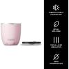 imageSwell Stainless Steel Tumbler with SlideOpen Lid 10oz Onyx Triple Layered Vacuum Insulated Containers Keeps Drinks Colder and Hotter for Longer BPA FreePink Topaz