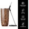 imageSwell Stainless Steel Tumbler with Straw and SlideOpen Lid 24oz Peacock Blue Triple Layered Vacuum Insulated Containers Keeps Drinks Cold for 18 Hours and Hot for 5 BPA FreeTeakwood