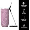 imageSwell Stainless Steel Tumbler with Straw and SlideOpen Lid 24oz Peacock Blue Triple Layered Vacuum Insulated Containers Keeps Drinks Cold for 18 Hours and Hot for 5 BPA FreeLavender Swirl