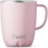imageSwell Stainless Steel Mug with Handle 12oz Onyx Triple Layered Vacuum Insulated Containers Keeps Drinks Colder and Hotter for Longer BPA FreePink Topaz