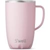 imageSwell Stainless Steel Mug with Handle 16oz Pink Topaz Triple Layered Vacuum Insulated Containers Keeps Drinks Cold for 10 Hours and Hot for 3 BPA FreePink Topaz