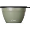 imageSwell Stainless Steel Salad Bowl Kit  64oz Azurite  Comes with 2oz Condiment Container and Removable Tray for Organization  LeakProof Easy to Clean Dishwasher SafeMountain Sage
