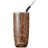 imageSwell Stainless Steel Tumbler with Straw and SlideOpen Lid 24oz Peacock Blue Triple Layered Vacuum Insulated Containers Keeps Drinks Cold for 18 Hours and Hot for 5 BPA FreeTeakwood