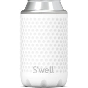 imageSwell Stainless Steel Chiller  Slim Azurite Marble  Fits 12oz Cans and Slim Bottles TripleLayered VacuumInsulated Keeps Drinks Cool for Up to 6 Hours  DishwasherSafe BPAFree for TravelHole in One
