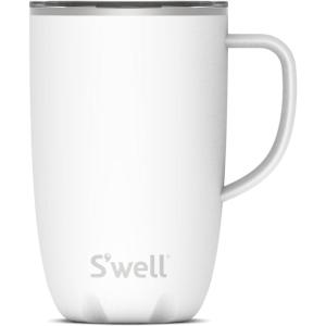 imageSwell Stainless Steel Mug with Handle 16oz Pink Topaz Triple Layered Vacuum Insulated Containers Keeps Drinks Cold for 10 Hours and Hot for 3 BPA FreeAngel Food