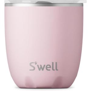 imageSwell Stainless Steel Tumbler with SlideOpen Lid 10oz Onyx Triple Layered Vacuum Insulated Containers Keeps Drinks Colder and Hotter for Longer BPA FreePink Topaz