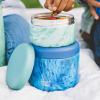 imageSnack by Swell Stainless Steel Food Container 24 Oz Azure Forest DoubleLayered Insulated Bowls BPAFreeAzure Forest