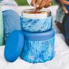 imageSnack by Swell Stainless Steel Food Container 24 Oz Azure Forest DoubleLayered Insulated Bowls BPAFreeAzure Forest