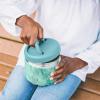 imageSnack by Swell Stainless Steel Food Container 24 Oz Azure Forest DoubleLayered Insulated Bowls BPAFreePeppermint Tree