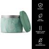 imageSnack by Swell Stainless Steel Food Container 24 Oz Azure Forest DoubleLayered Insulated Bowls BPAFreePeppermint Tree