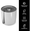 imageSwell 67oz Stainless Steel Ice Bucket with Tongs  TripleLayered VacuumInsulated BPAFree BarwareAngel Food