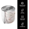 imageSwell 67oz Stainless Steel Ice Bucket with Tongs  TripleLayered VacuumInsulated BPAFree BarwareCalacatta Gold